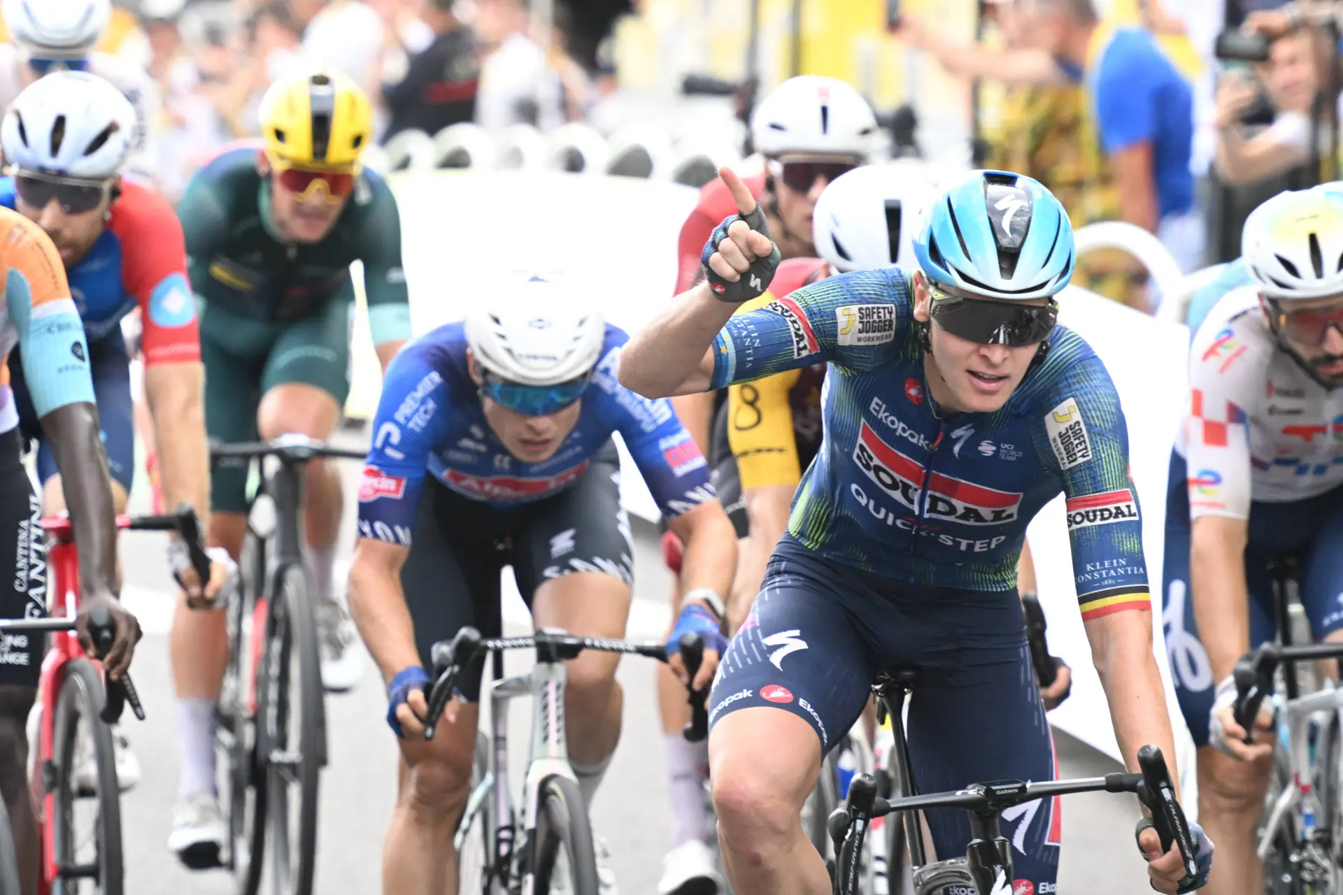 Tim Merlier in etappe 12 van de Tour de France 2026