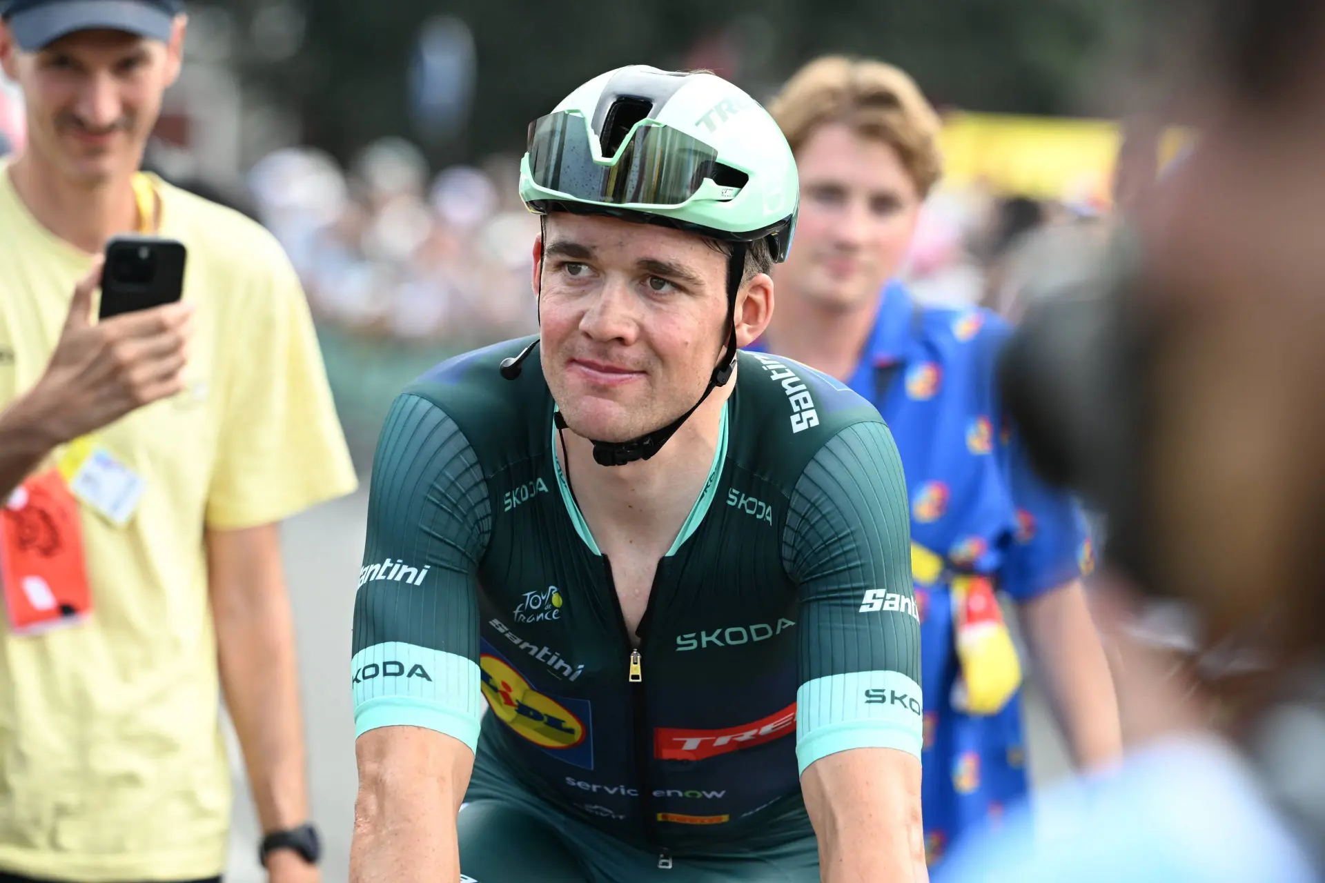Mads Pedersen tijdens de Tour de France 2026