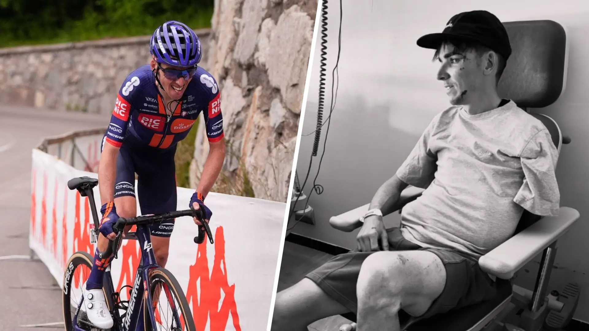 Romain Bardet belandt op de spoedeisende hulp na zware valpartij op de Mont Ventoux tijdens familierit