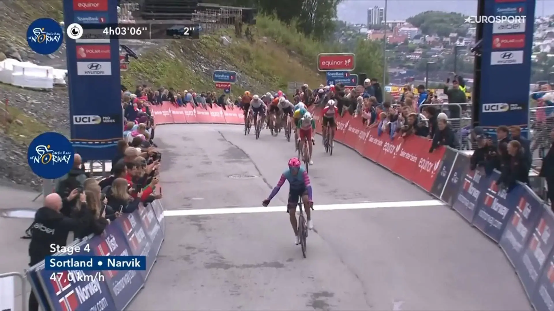 Arctic Race of Norway stage 4 finish