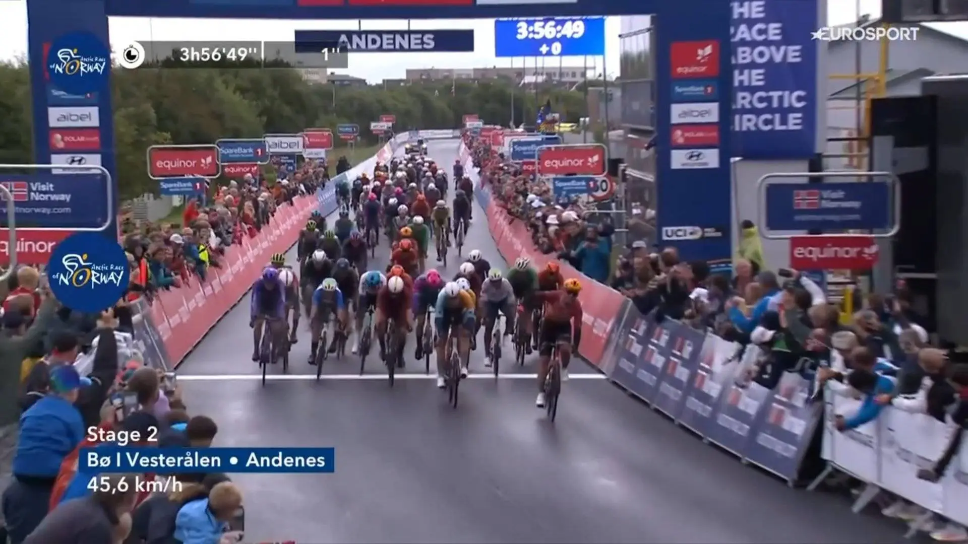 Erland Blikra wins stage 2 of the 2026 Arctic Race of Norway