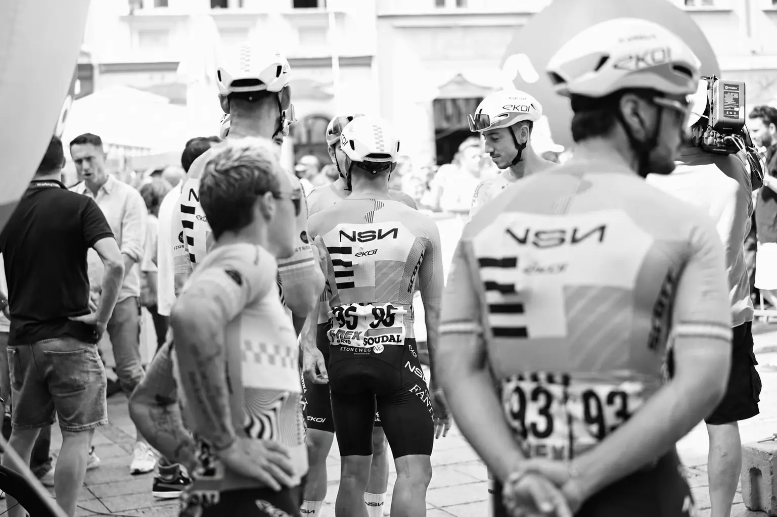 NSN Team in black and white after Finlay Tarling's death