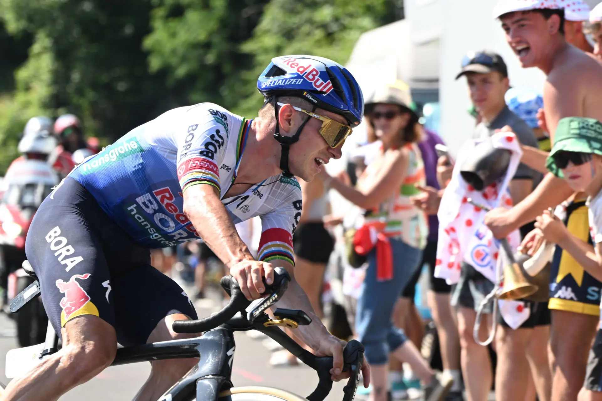 Remco Evenepoel on Stage 10 of the 2026 Tour de France