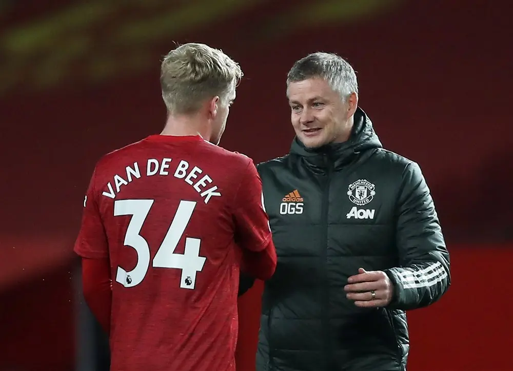 Solskjaer over situatie Van de Beek: 'Hebben nooit een bod ontvangen van Everton'