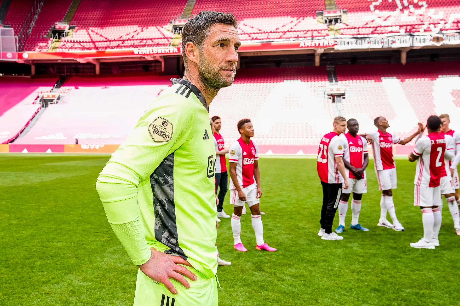 Maarten Stekelenburg Ajax FC Emmen Kampioenswedstrijd