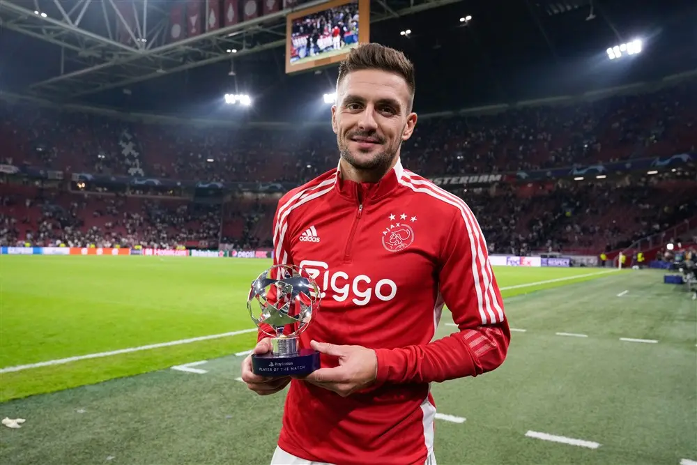 Ajax - Besiktas in cijfers: Tadić' verkiezing tot Man of the Match valt te verklaren