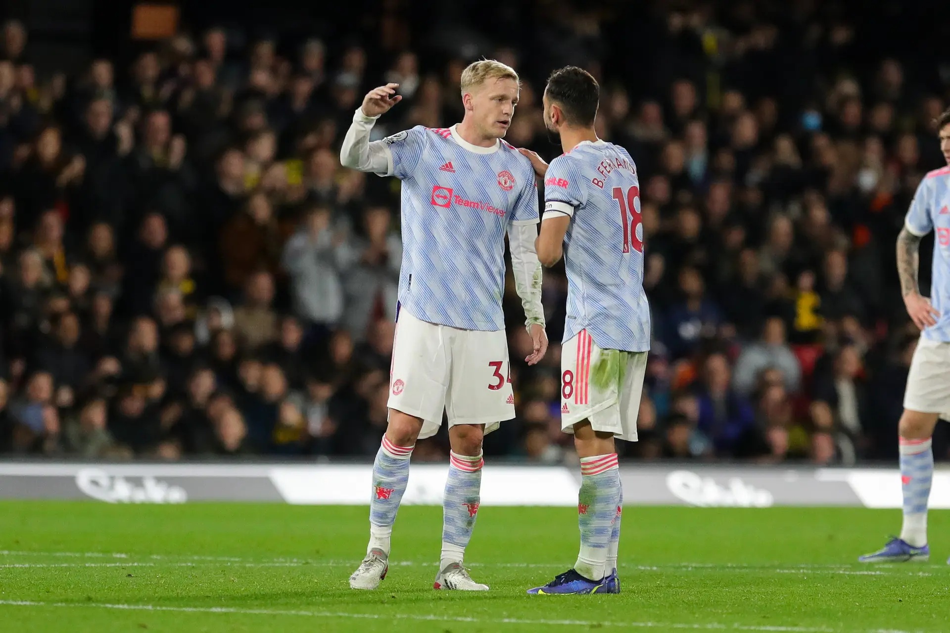 Donny van de Beek Bruno Fernandes Manchester United