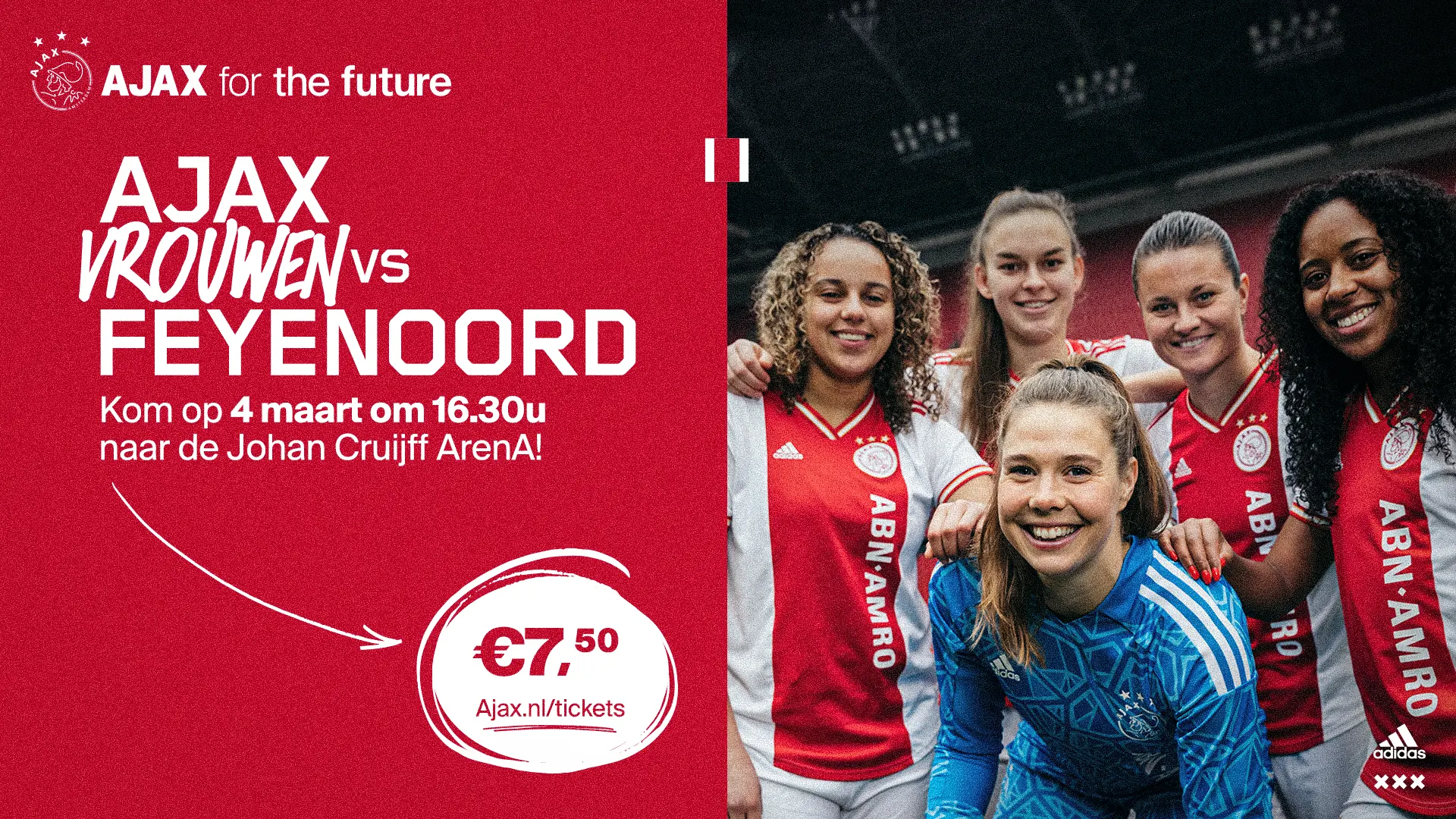 Bestel jouw tickets voor de Ajax Vrouwen Klassieker in de ArenA nu!