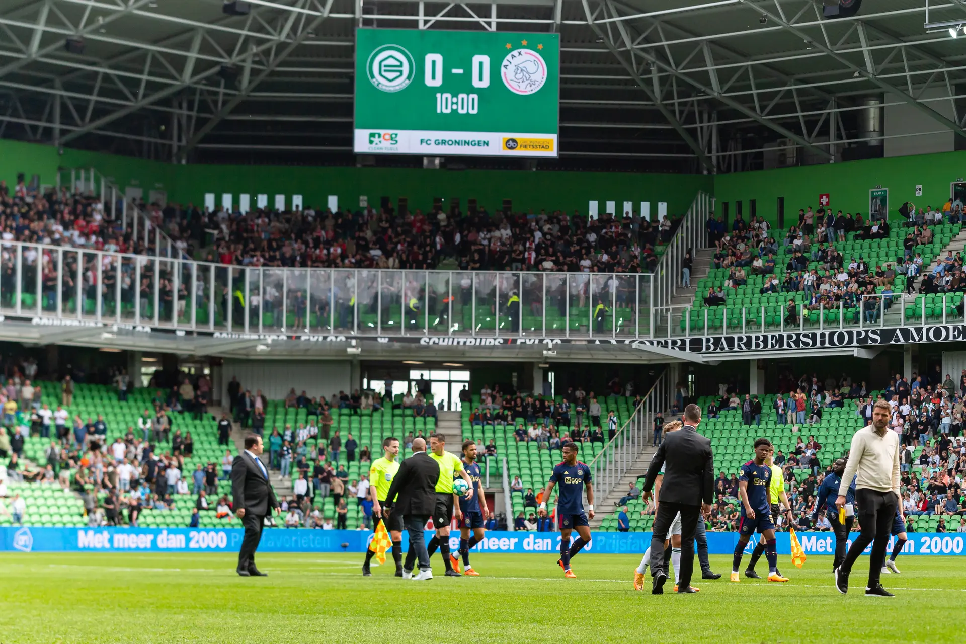 FC Groningen greep bewust niet in wegens angst voor escalatie op tribune