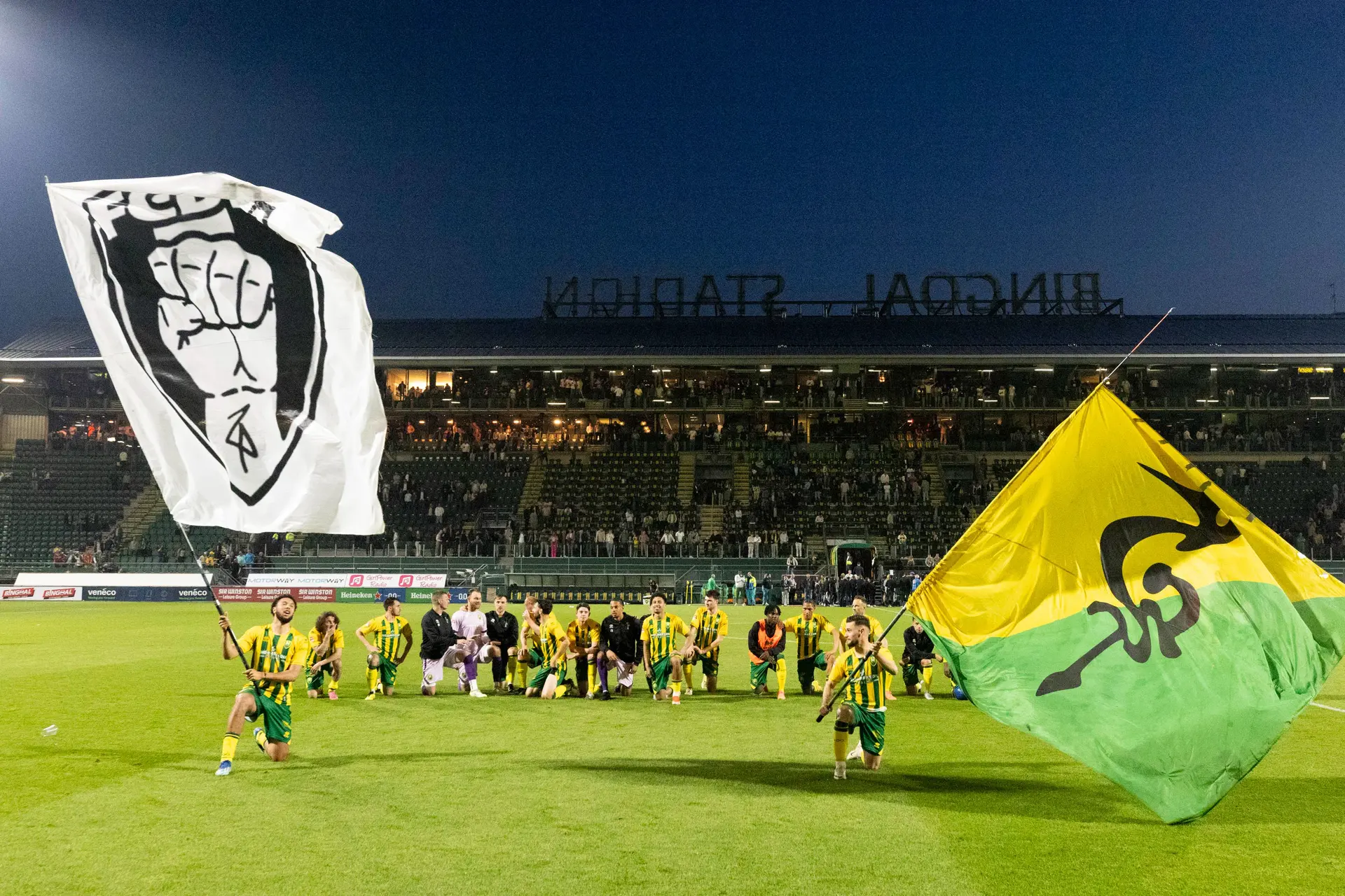Excelsior wint de eerste halve finale in de play-offs van ADO Den Haag