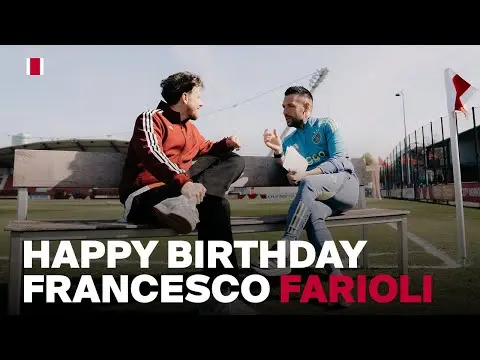 Ajax TV | Del Piero & Ajax fan surprise Farioli for his birthday! | 'I wanted to be the Pope!' 🎁