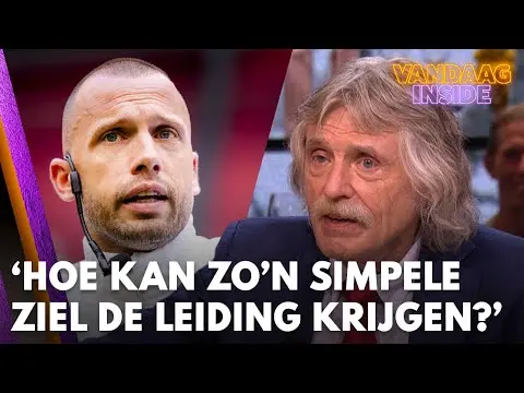 Vandaag Inside | Johan Derksen over Ajax-trainer John Heitinga: 'Hoe kan zo’n simpele ziel de leiding krijgen?'
