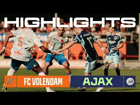Ajax TV | Highlights FC Volendam - Ajax (1-1)