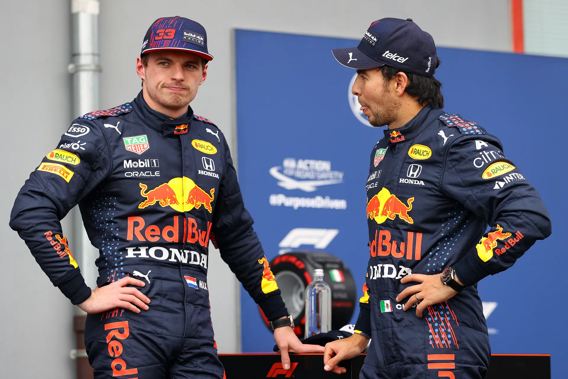 Pérez over incident met Verstappen: 'Hopelijk komen we nu samen beter door de eerste ronde'