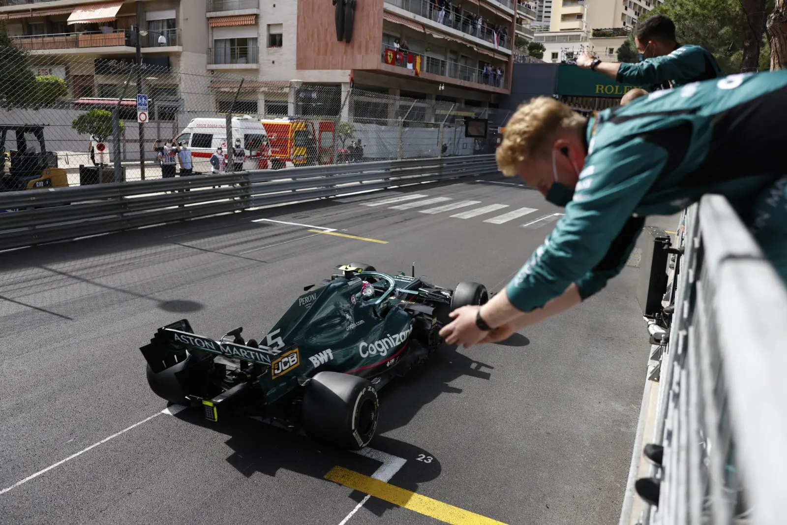 Sebastian Vettel Aston Martin Monaco