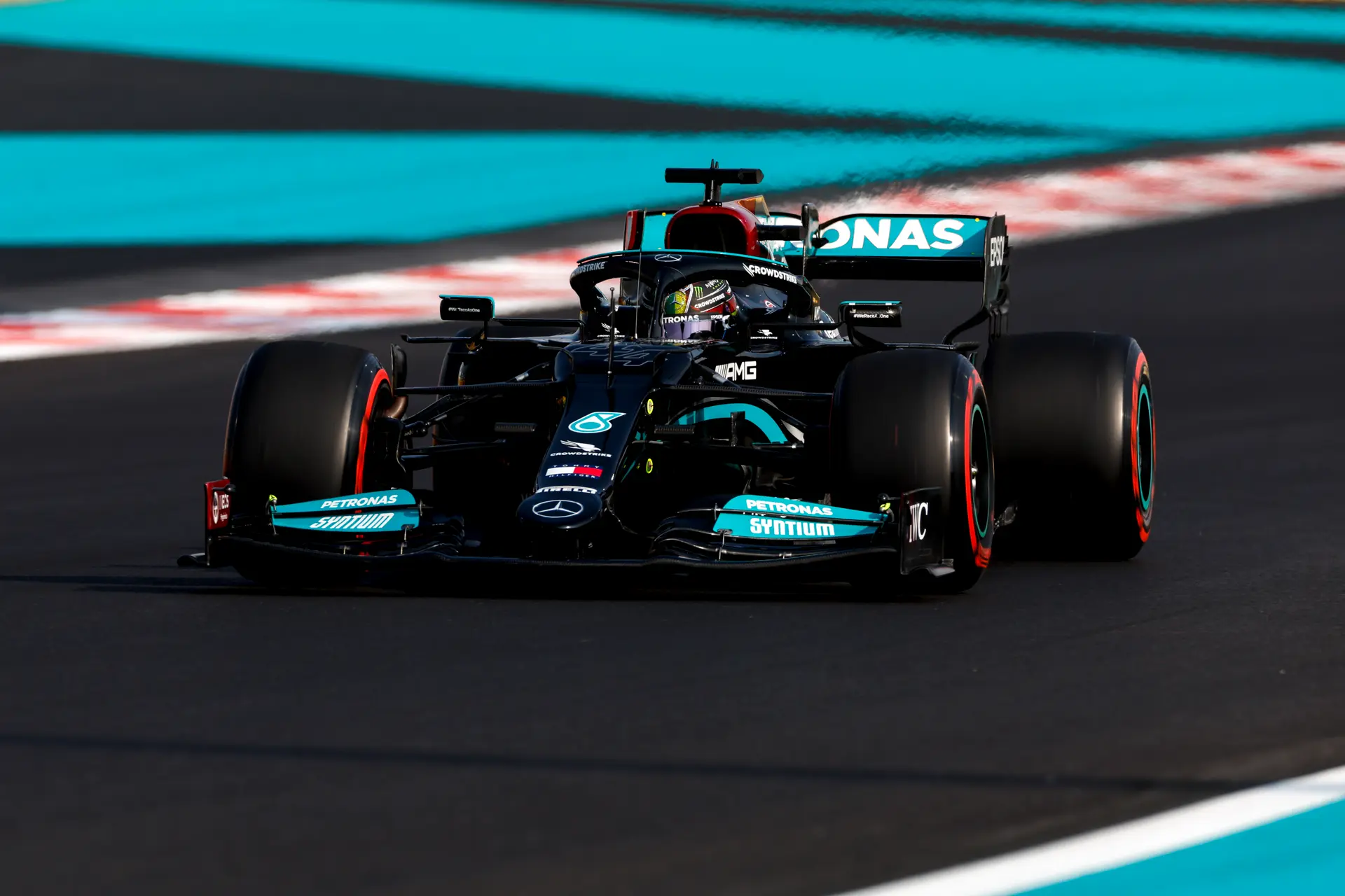 Hamilton kwalificatie rijden Abu Dhabi 2021