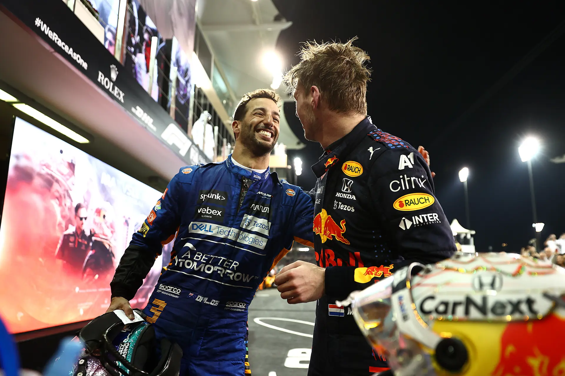 Ricciardo: 'Verraste mij niet dat Verstappen vorig jaar de titel binnen wist te slepen'