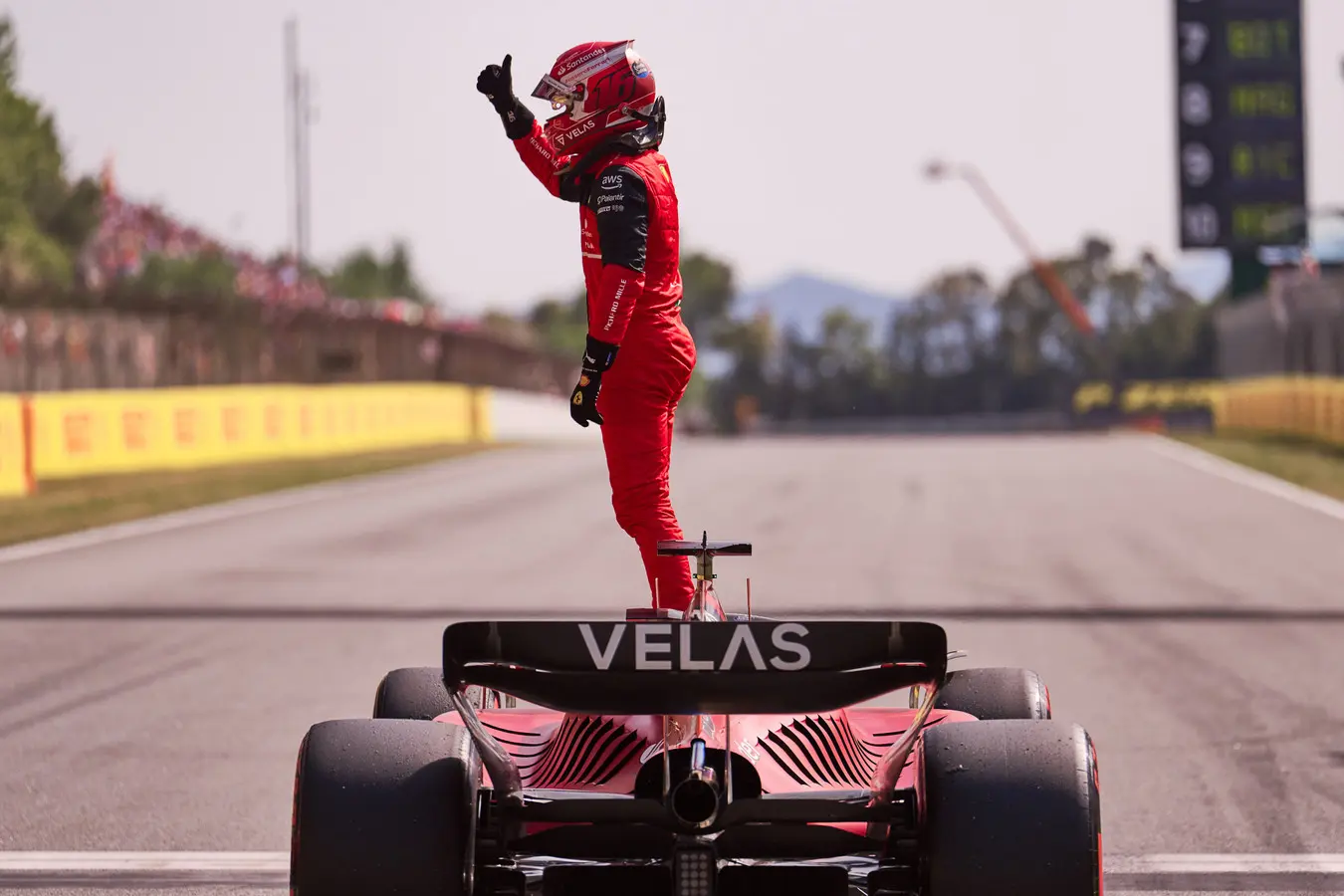 Leclerc blij met antwoorden na GP Spanje: 'Voor Barcelona lastig om Red Bull bij te houden'