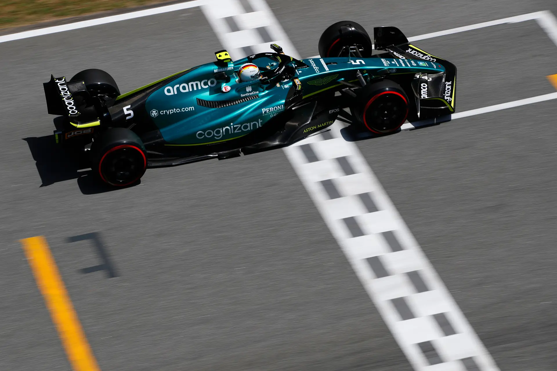 Sebastian Vettel Aston Martin GP Spanje