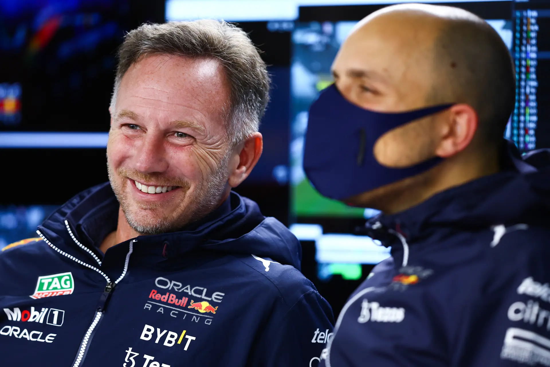 Christian Horner Gianpiero Lambiase Red Bull Racing F1 GP Japan 2022