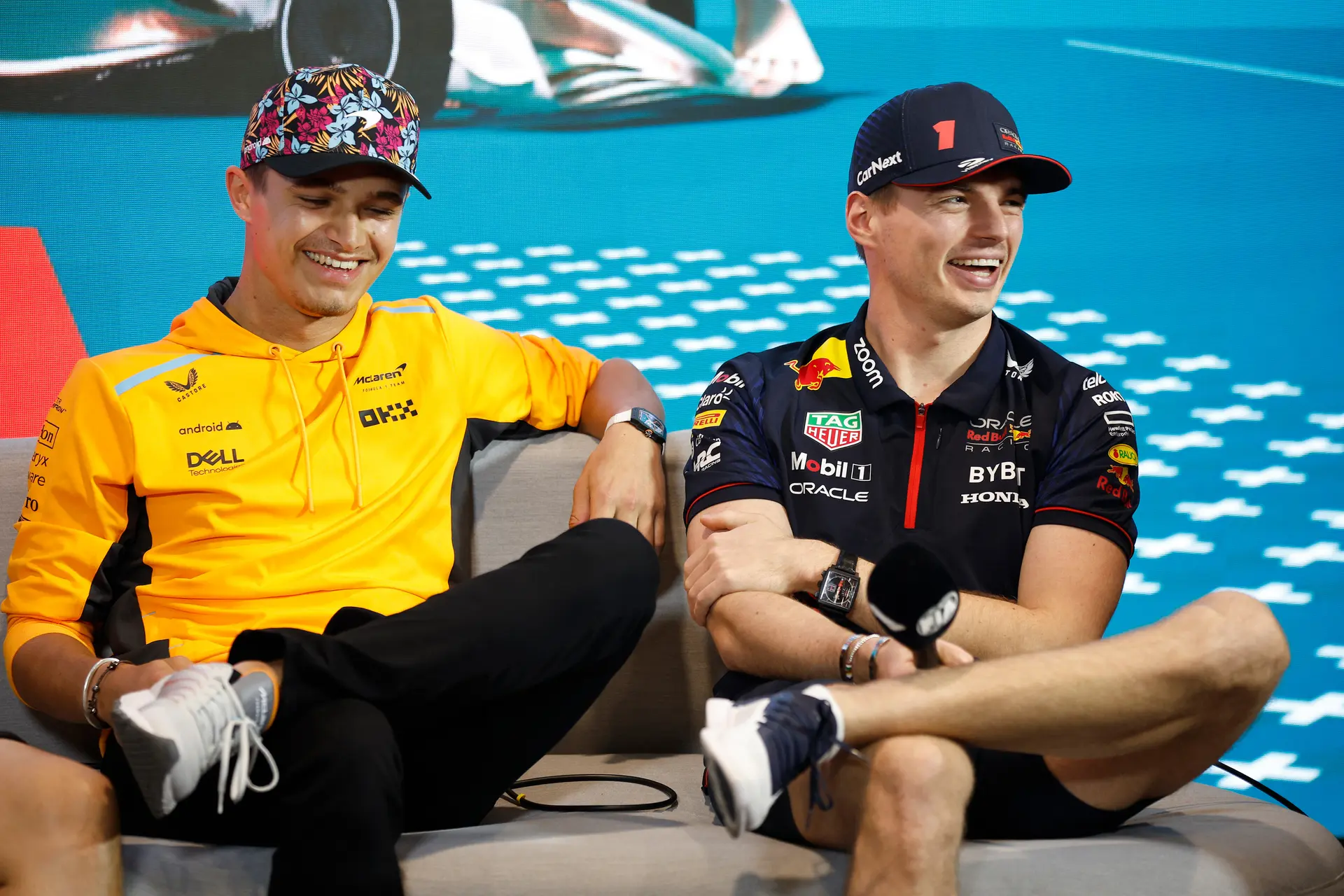 Ricciardo vergelijkt Norris en Verstappen: 'Zijn dagen waarop hij er net zo goed uitziet'