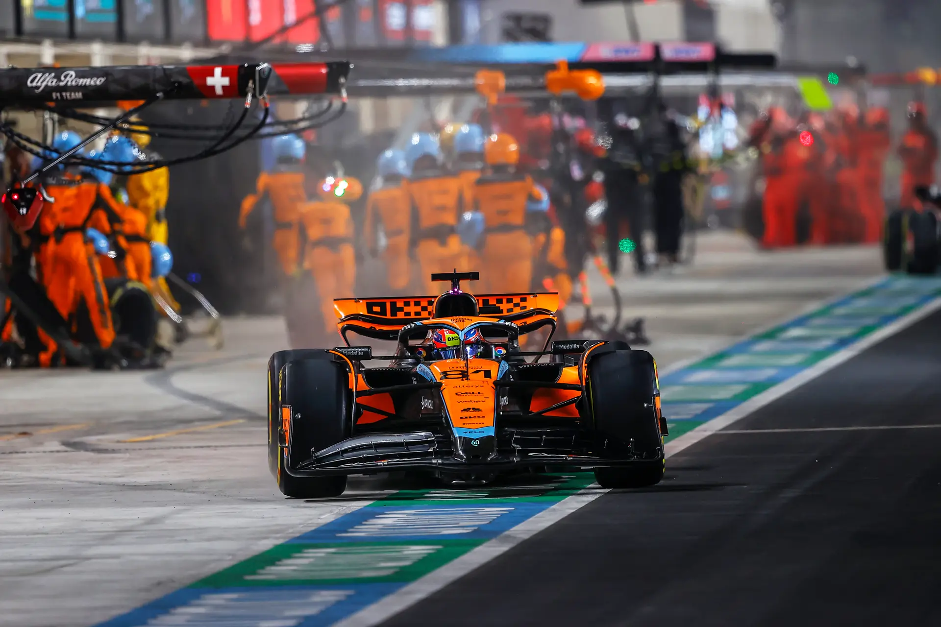 McLaren had geluk met bandenproblemen in Qatar: 'Red Bull normaal beter met bandenslijtage'