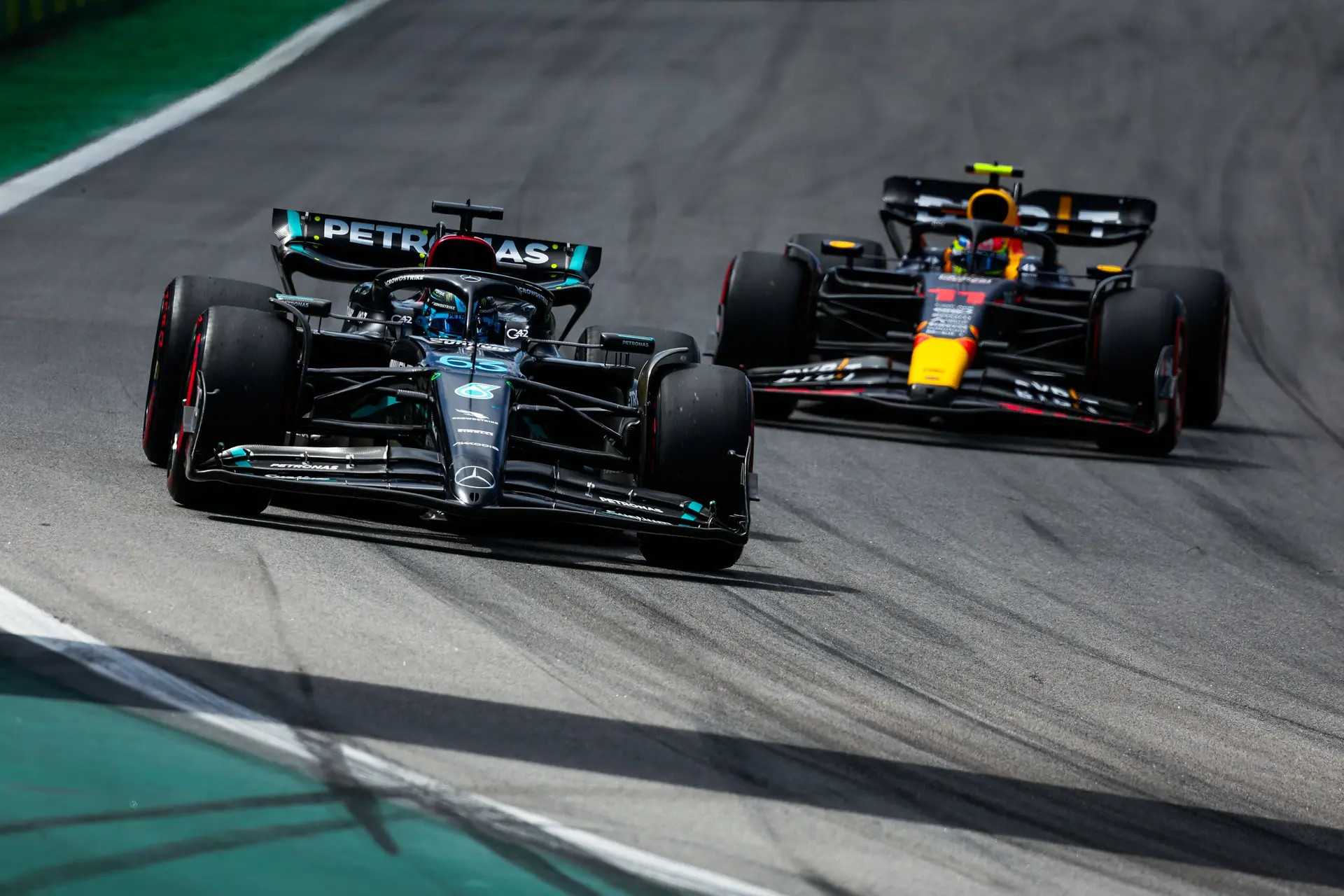 red bull mercedes perez russell