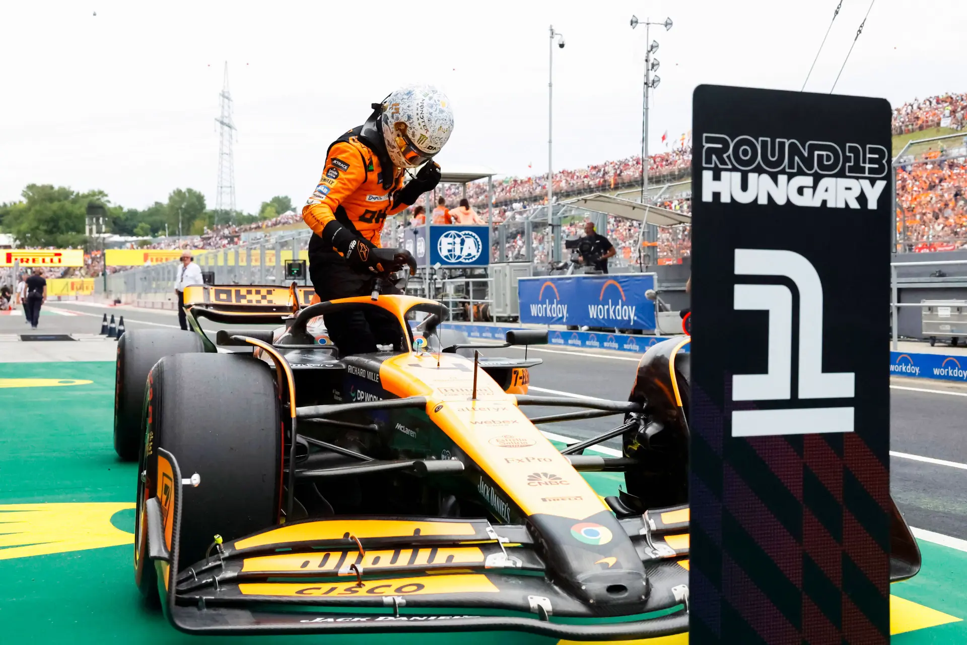 lando norris pole kwalificatie hongarije