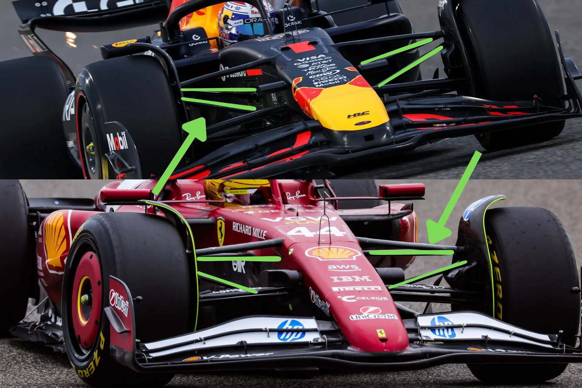 Ferrari spiekte bij concurrent Red Bull en besluit om deze reden ook voor een pull rod-systeem te gaan