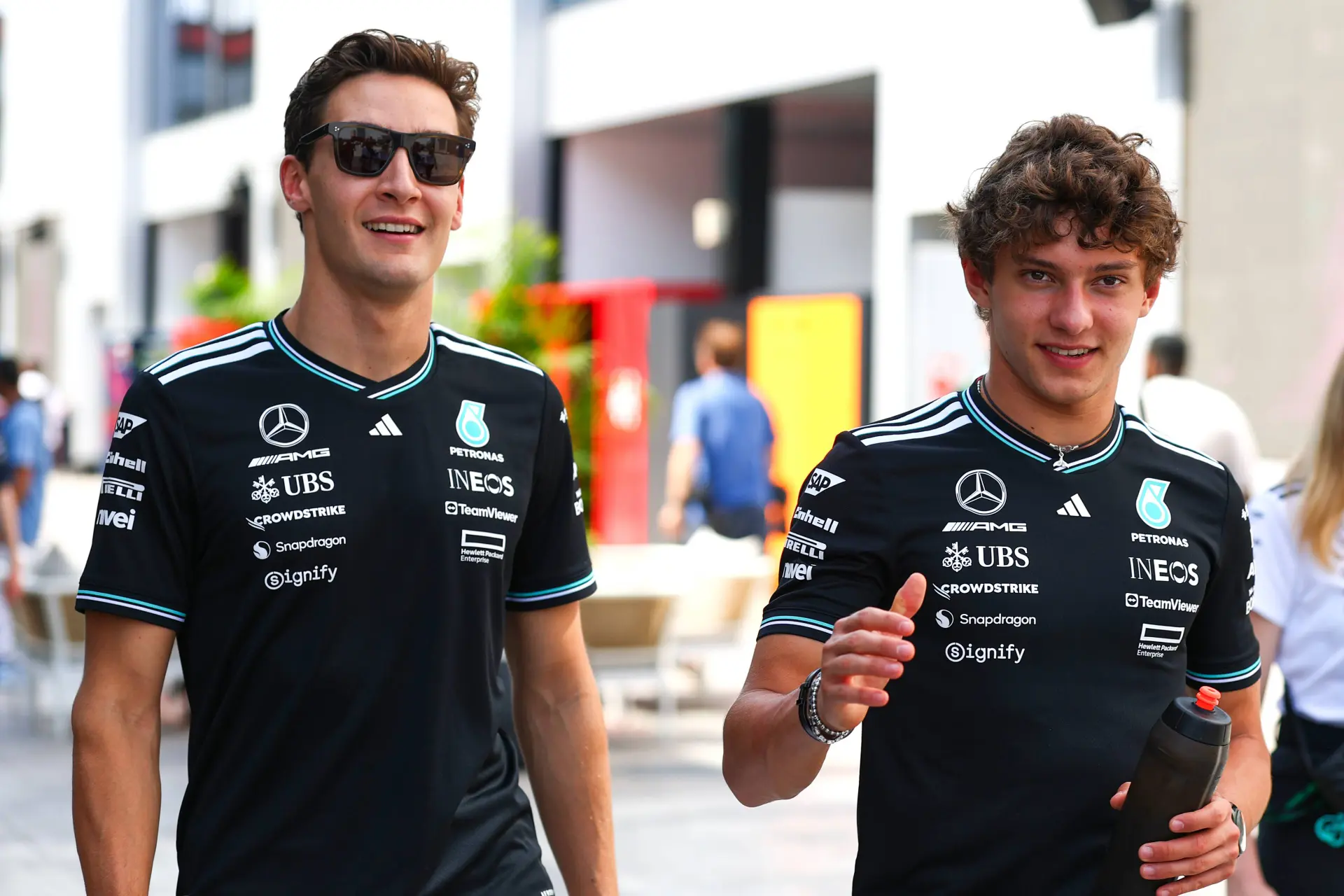 mercedes george russell andrea kimi antonelli gp saoedi arabie 2025 zaterdag 3
