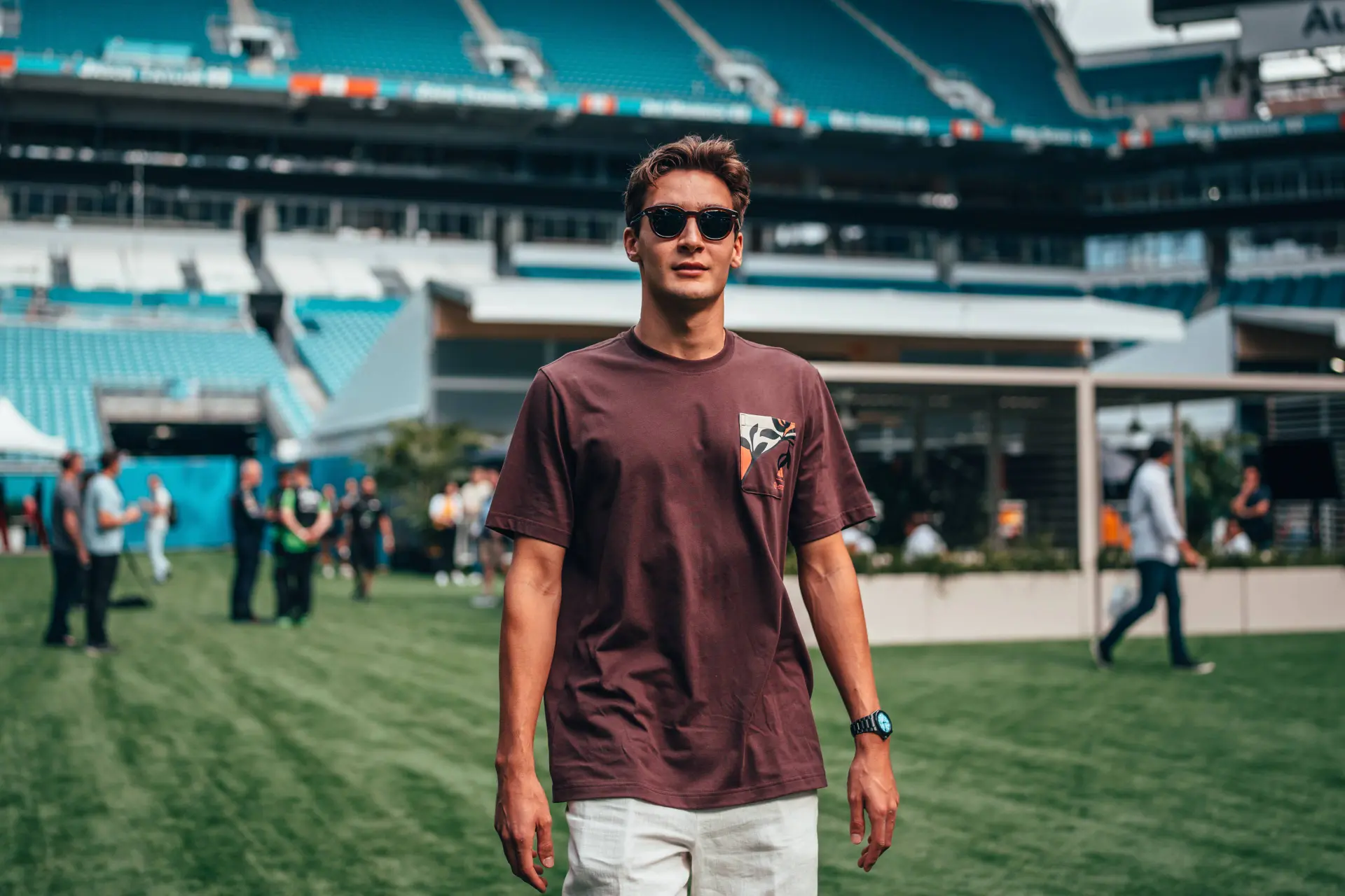george russell mercedes 2025 miami donderdag
