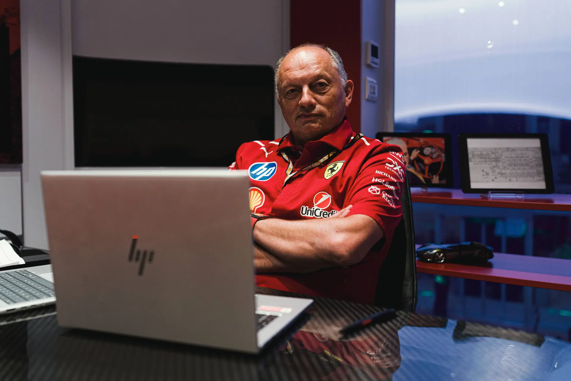 Vasseur heeft bepaalde indruk gekregen van Verstappen: 'We kwamen in zijn kielzog'