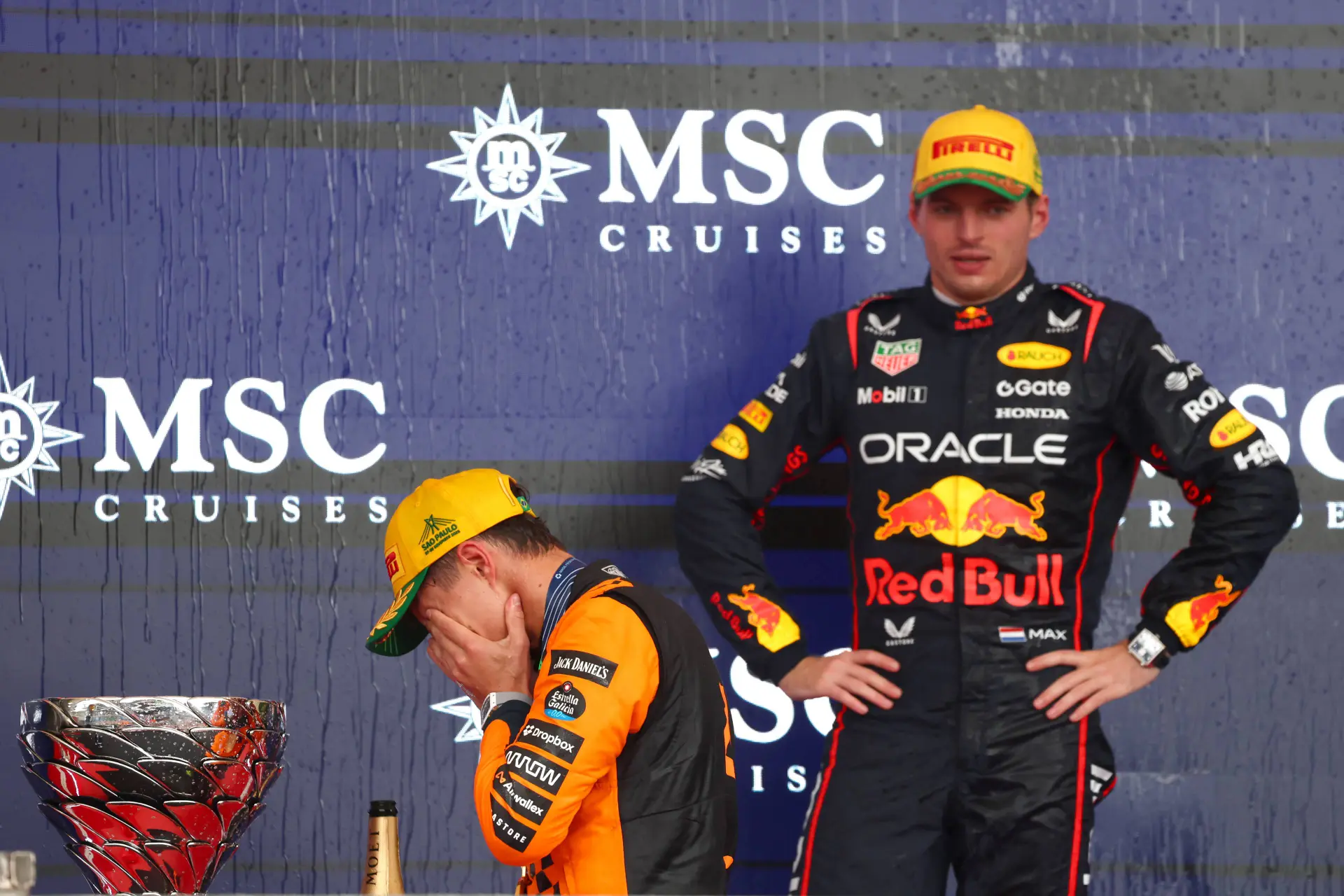 Brundle is het eens met Norris: 'Dan had Verstappen waarschijnlijk gewonnen'