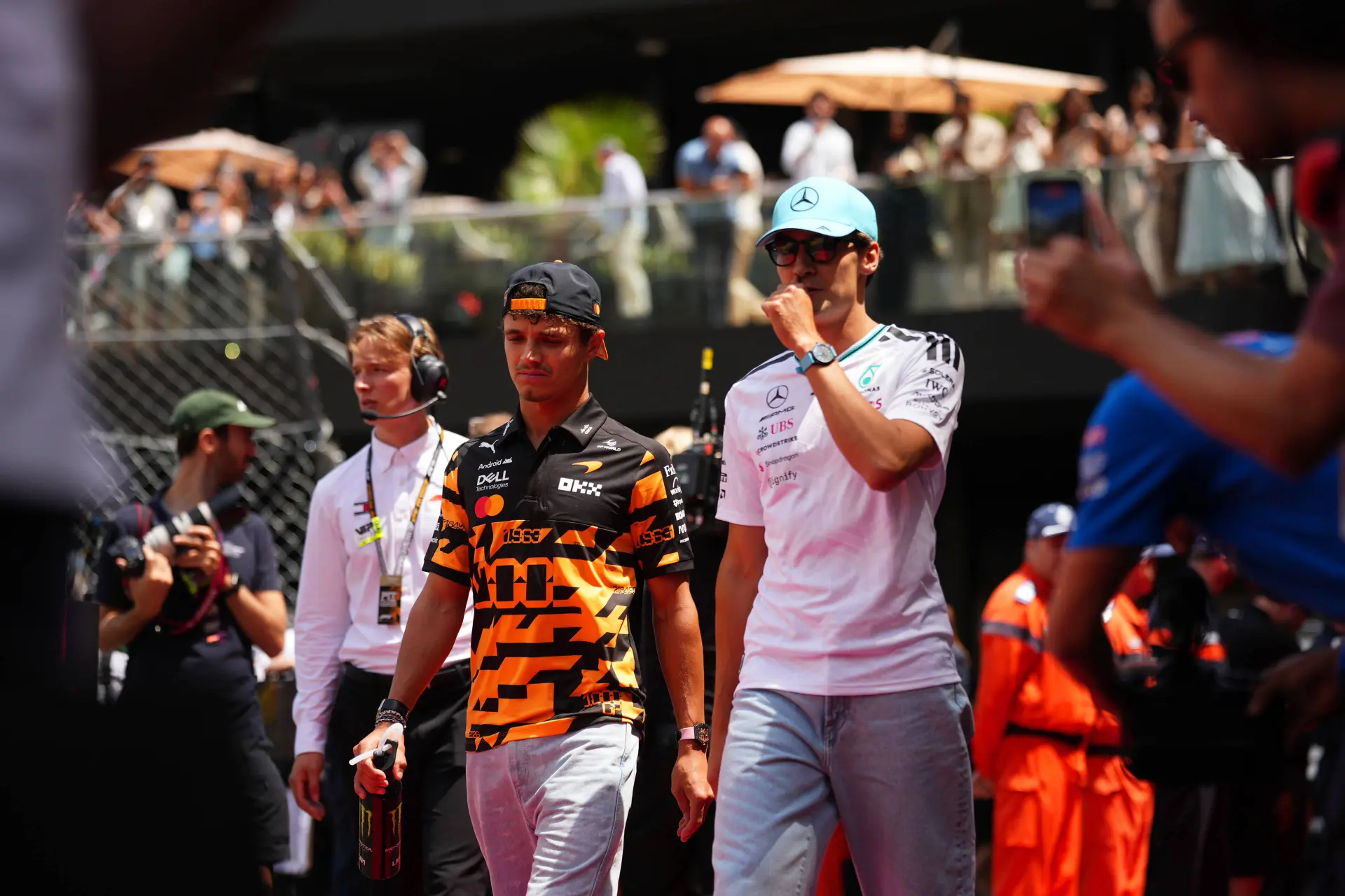 george-russell-mercedes-lando-norris-mclaren-monaco-zondag-2026