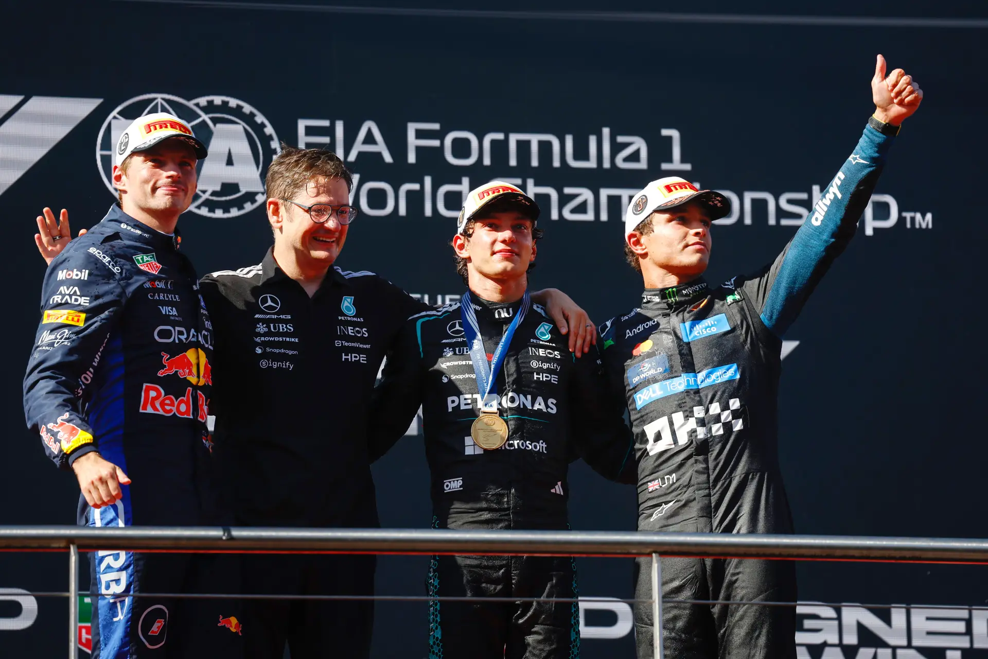 kimi-antonelli-max-verstappen-lando-norris-podium-2026-spanje-madrid-2026-sunday