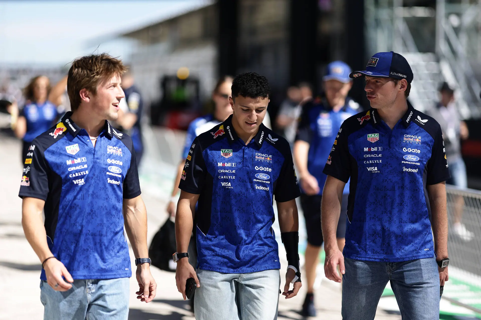 Verstappen-Red Bull-Madrid-vrijdag-Lawson-5-Hadjar