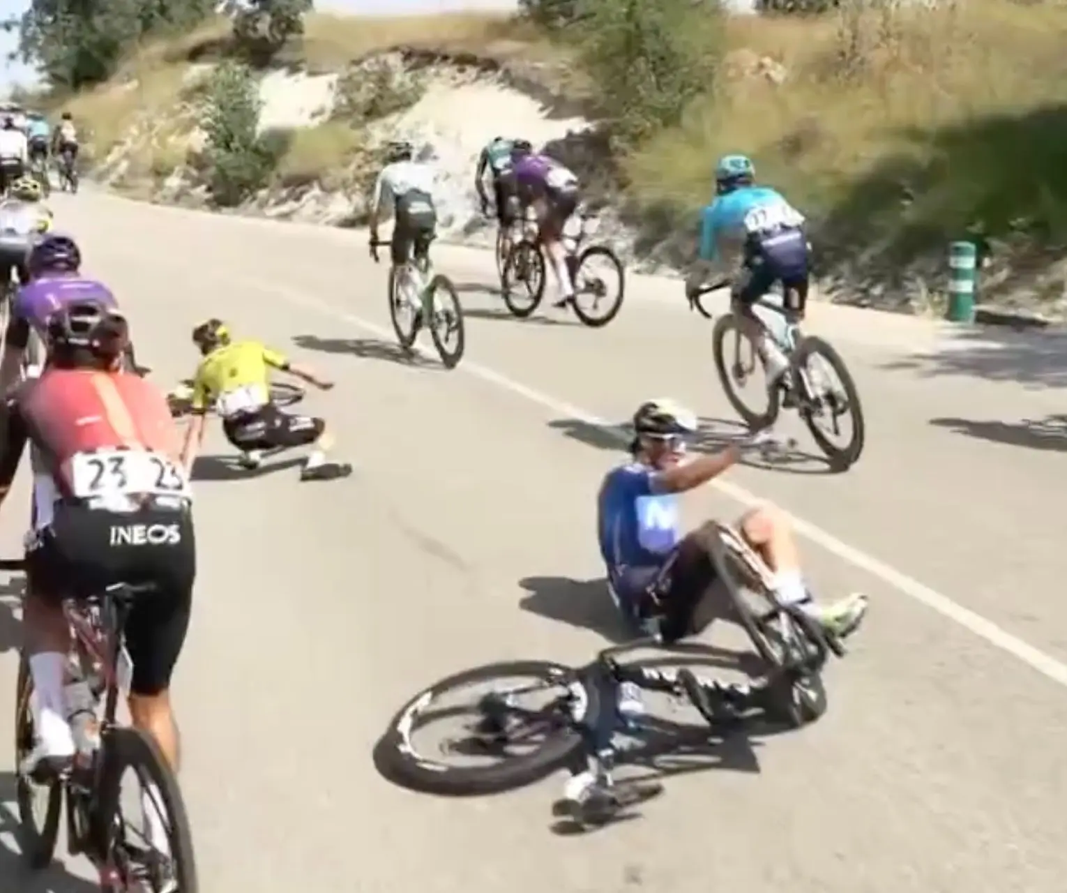 Sepp Kuss crashes in Tour of Burgos opening stage, Pavel Bittner wins the stage