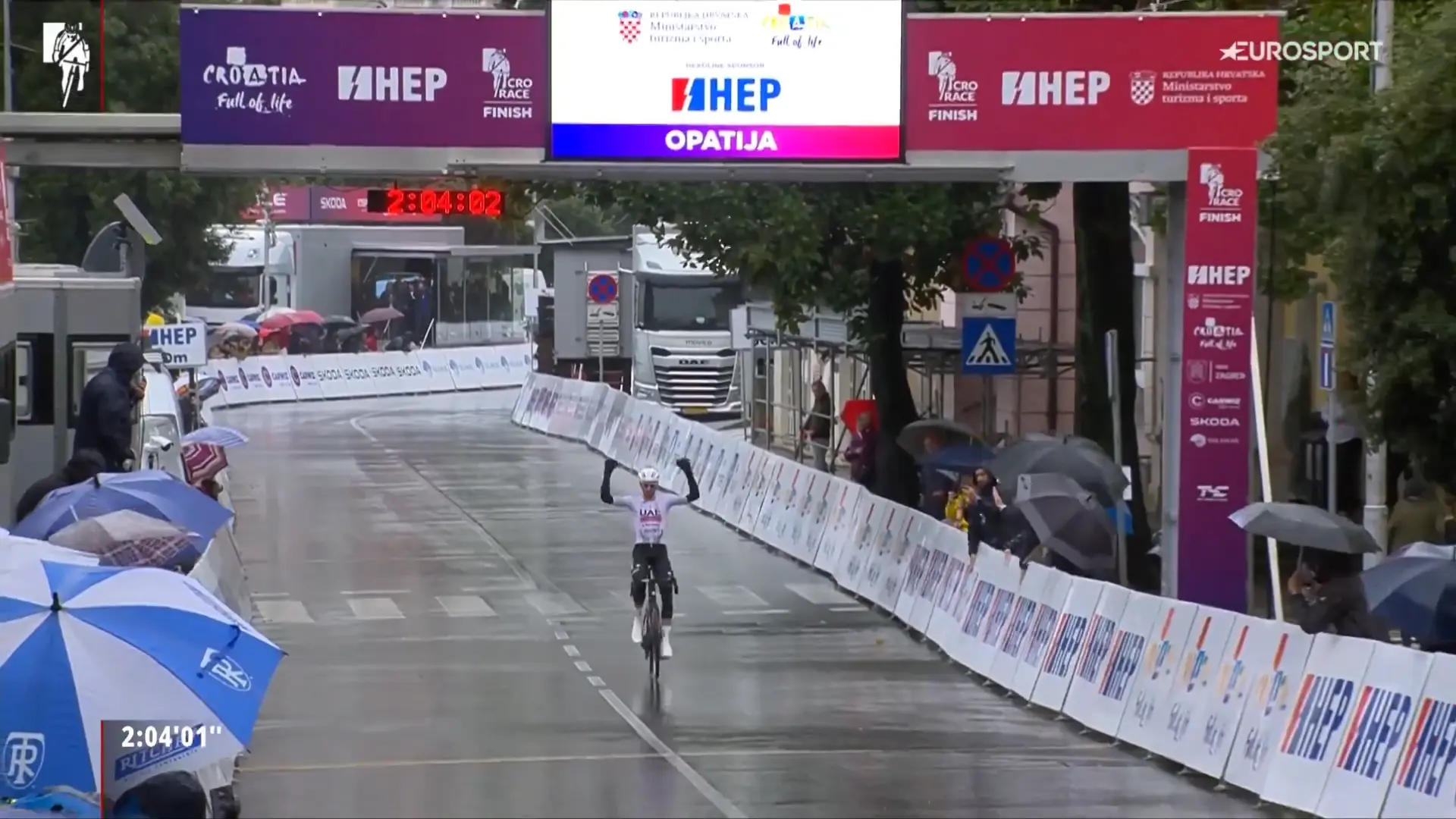 Shortened, hellish ride proves inspiration for great piece of art: McNulty rides peloton to pieces in Croatia
