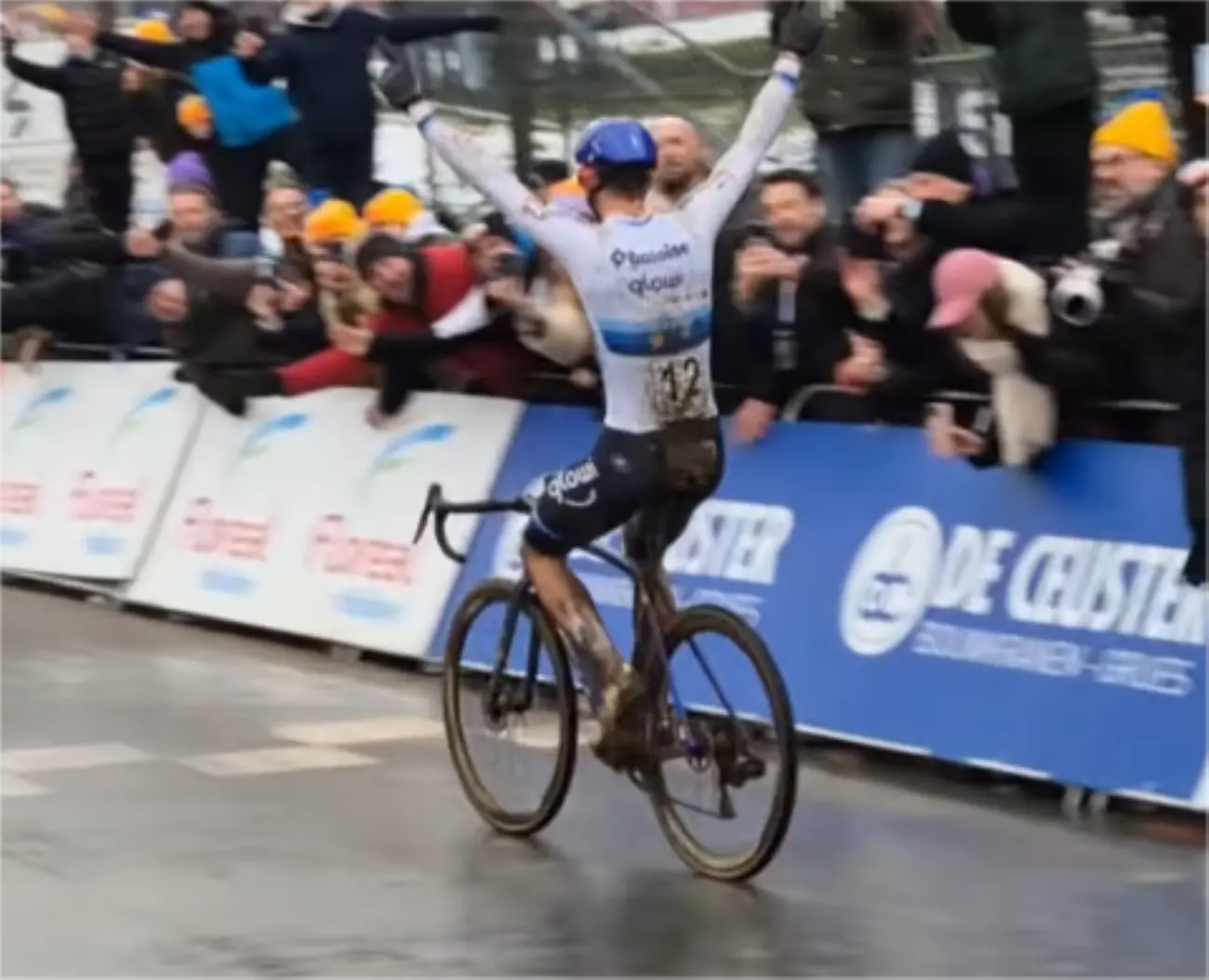 "Pressure? What pressure?" Nys pulls a 'Cole Palmer' as dad Sven and girlfriend Anna celebrate joyously