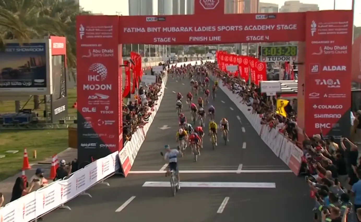 The final day of UAE Tour marked by a serious crash, but Wiebes pulls off hat-trick