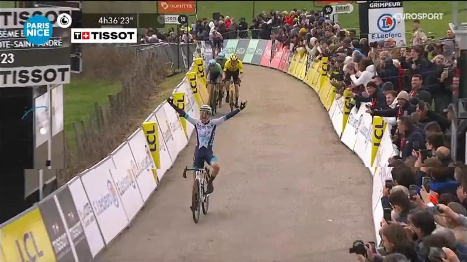 Martinez strongest on extremely steep Paris-Nice climb: Vingegaard crashes and loses yellow jersey