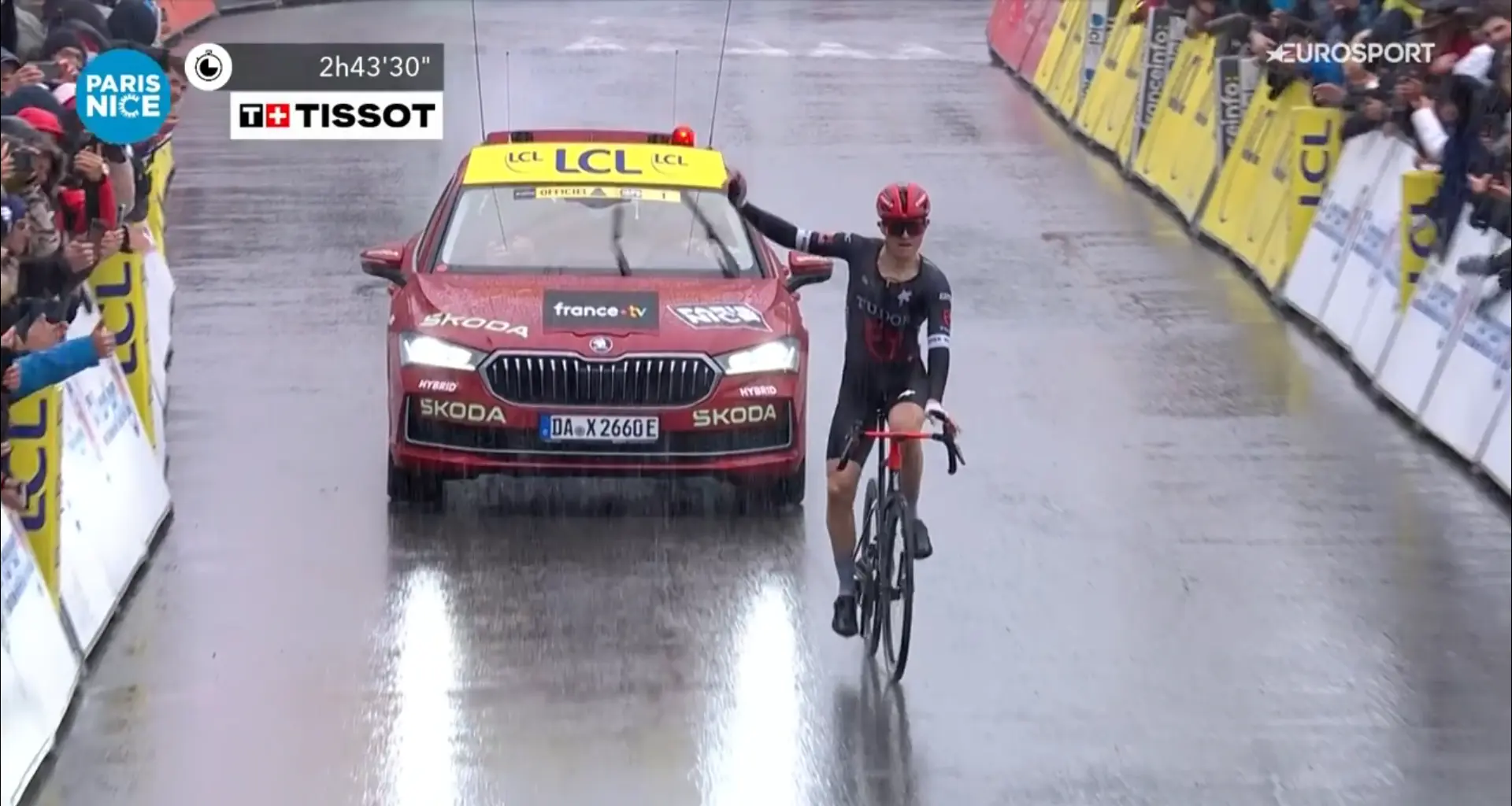 Freezing cold and snow make Queen Stage of Paris-Nice brutal: Storer wins, Jorgenson keeps the lead