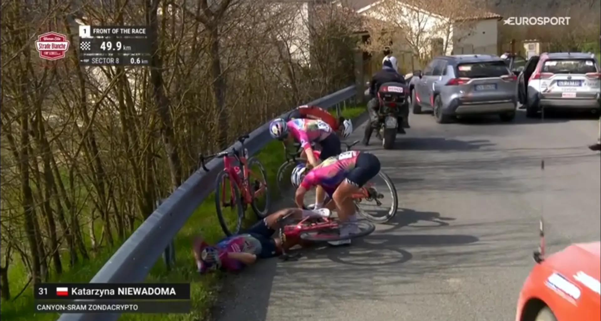 🎥 Husband of Tour de France winner Niewiadoma shares medical update on injured Polish rider