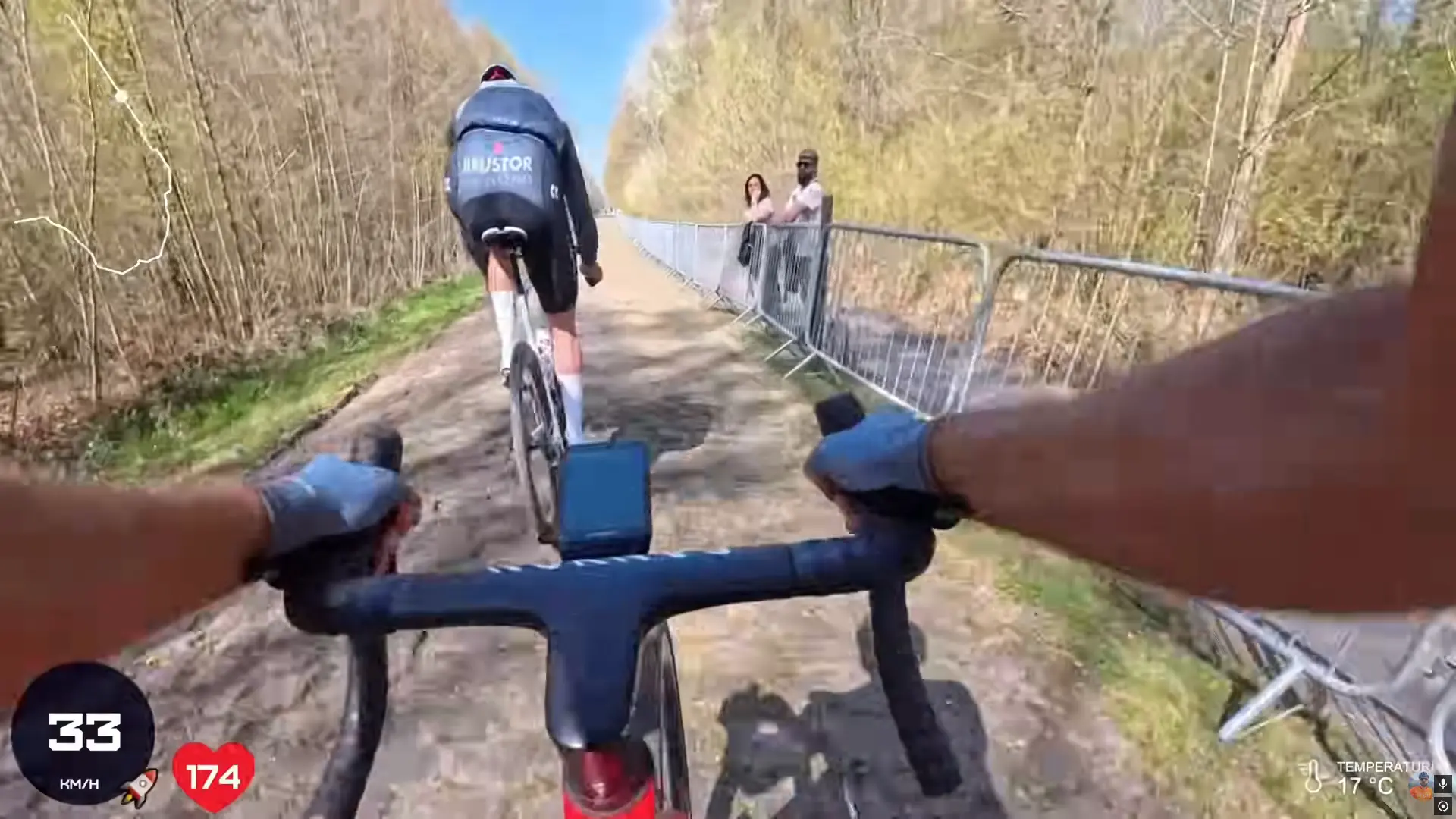 🎥 Amateur vs. Mathieu Van der Poel | Influencer tries to keep up with van der Poel on recon ride in Roubaix, but he learned his lesson after this (180 HR)