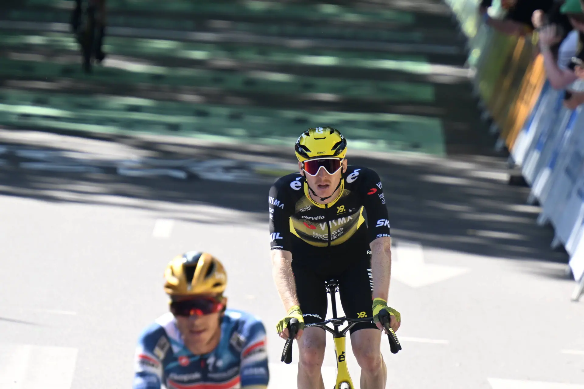 Jorgenson hasn't forgotten Pogacar’s earlier comments and responds wittily after Visma | Lease a Bike waited for him