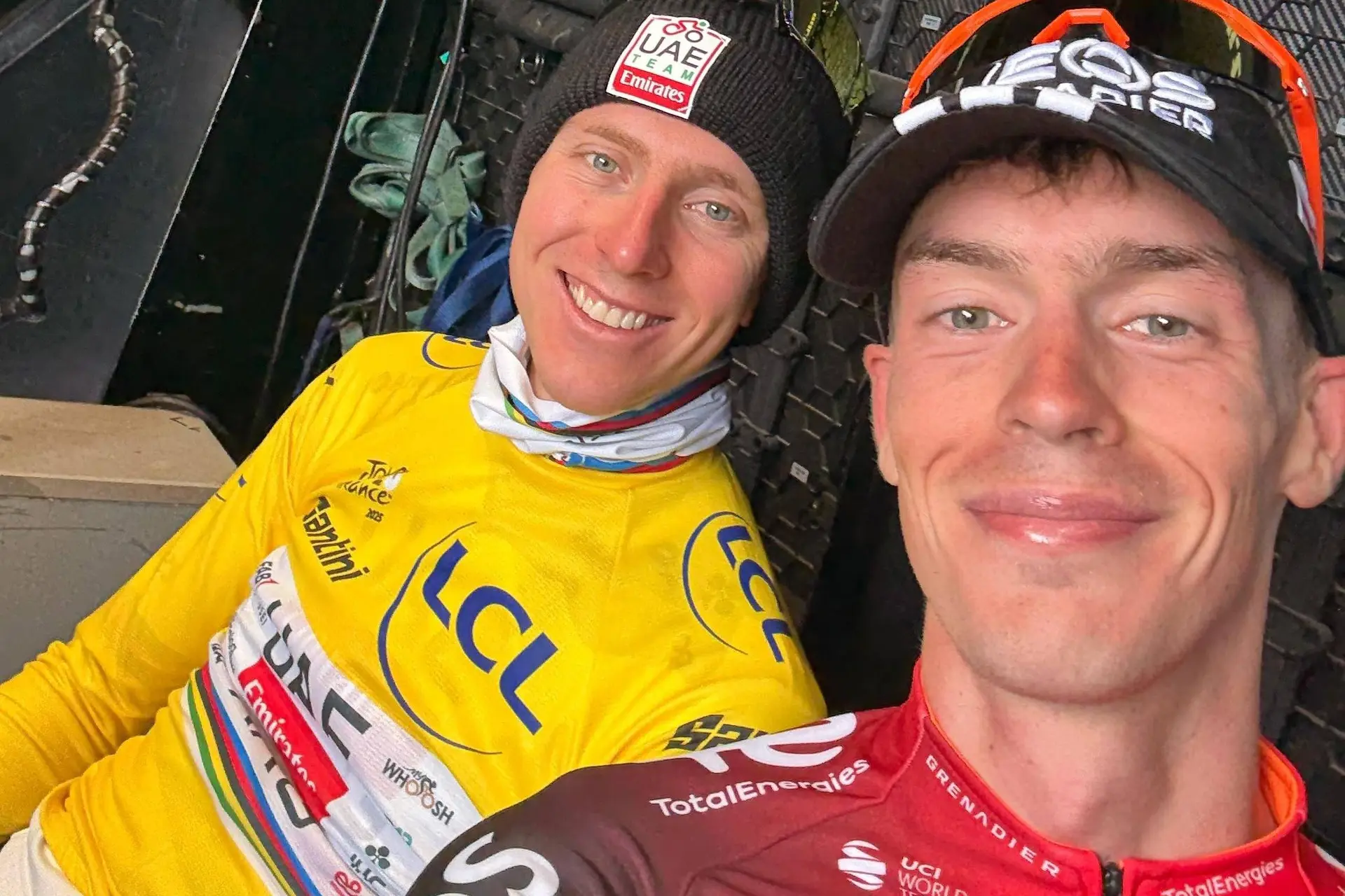 Pogacar has encouraging words for Evenepoel and praises Arensman: "I knew then that he was a super rider"