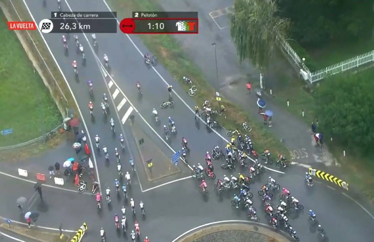 🎥 Major crash in first mountain stage of Vuelta: Vingegaard and the entire Visma team | LaB hits the ground, Pidcock also crashes