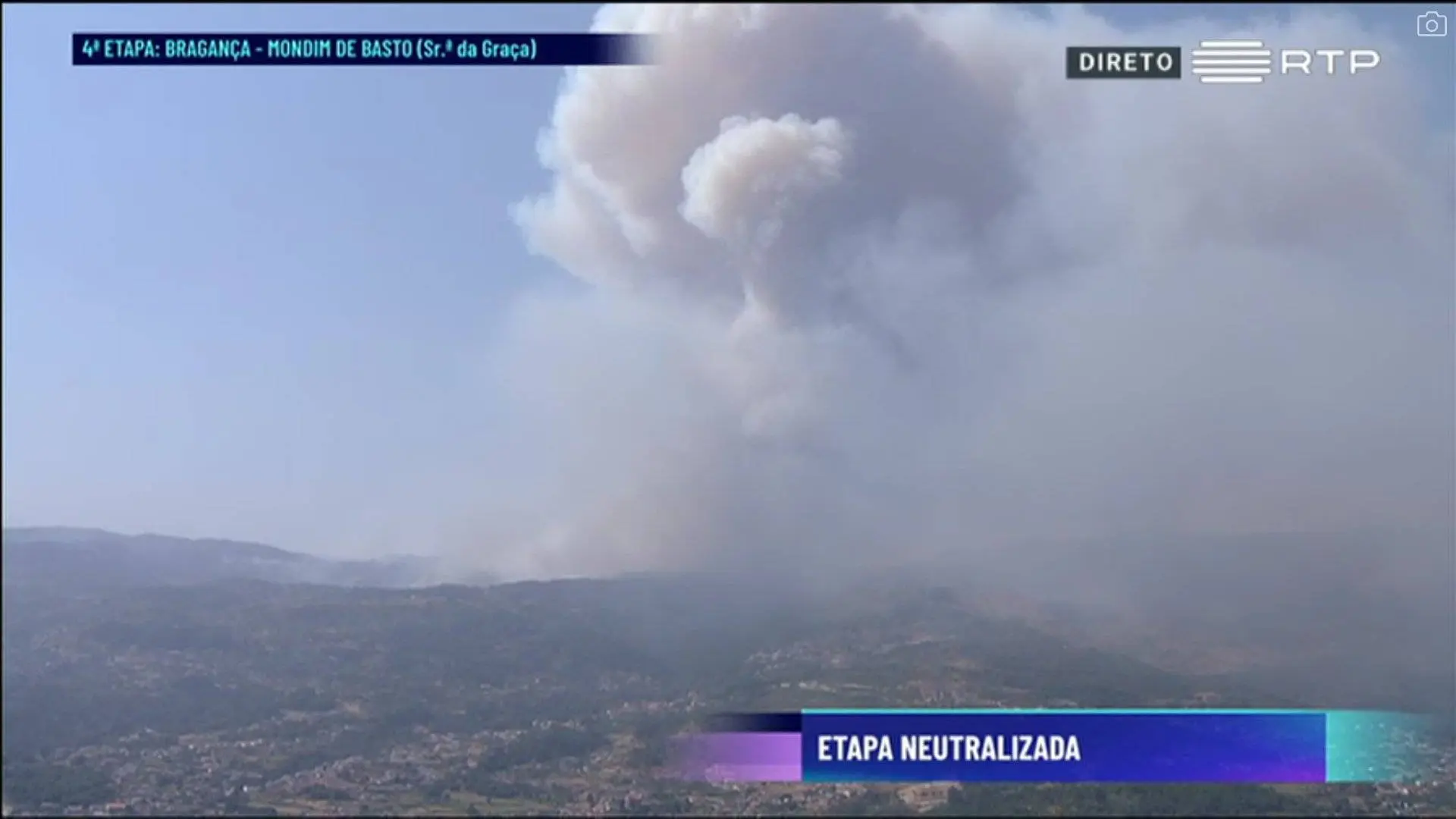 This is as crazy as it gets: Tour of Portugal neutralized by massive wildfire