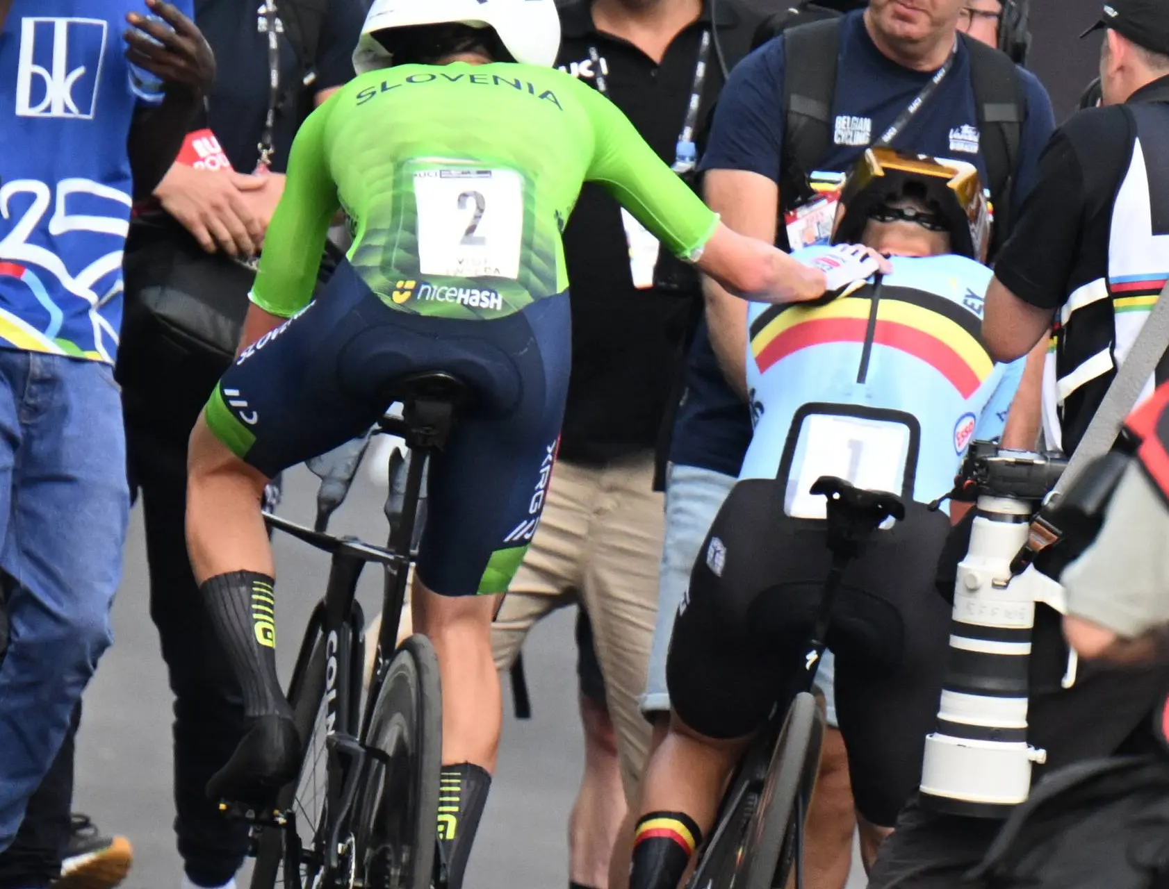Empathetic Evenepoel offers Pogacar some casual advice ahead of the next clash after overtaking him in the World Championship Time Trial