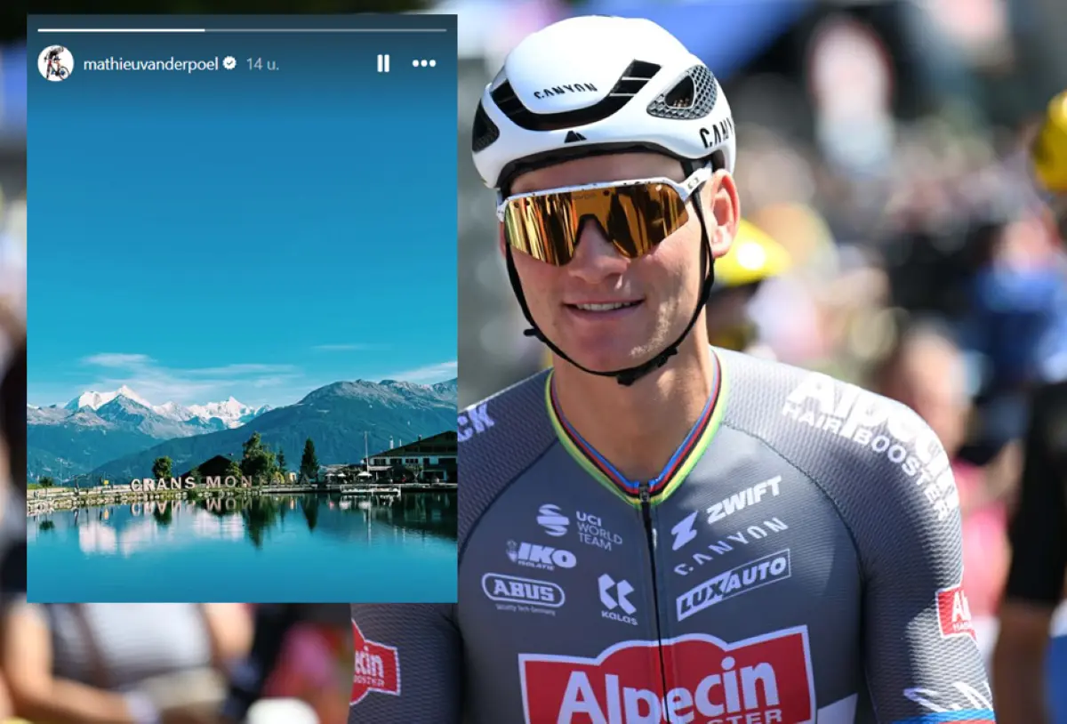 📸 Touchdown: Mathieu van der Poel arrives in Crans Montana a week before the World Championships